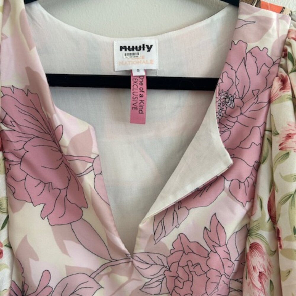 Nuuly Place Nationale Multicolor One-of-a-Kind Kaftan Tunic NEW - Picture 3 of 16